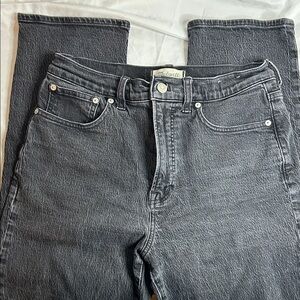Madewell Women's Gray Straight Leg Jeans